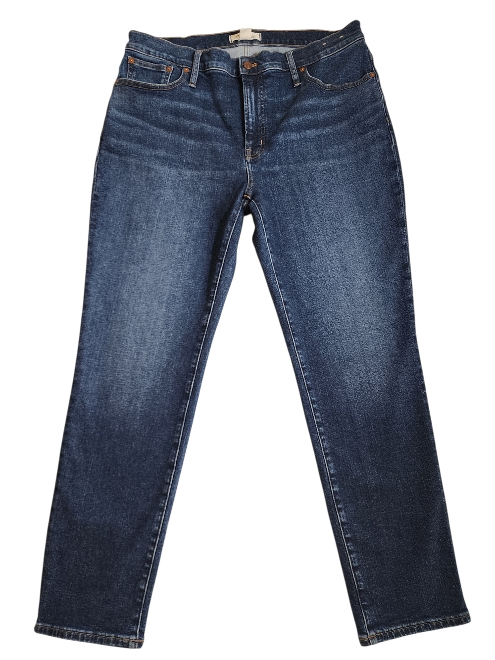 Womens Madewell The Perfect Vintage Jean Size 31 Mid Rise Blue Denim Straight